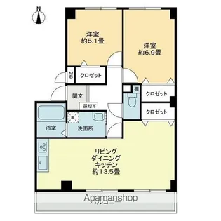 フィネスAKI【1階】の間取り