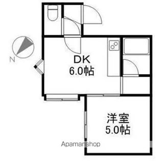 グリーンパーク月寒【102号室】の間取り