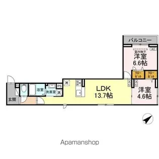 セレスティア江戸川III【3階】の間取り