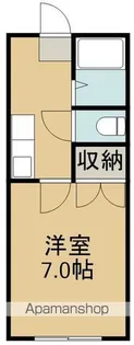 ハイツ晴耕苑【203号室】の間取り