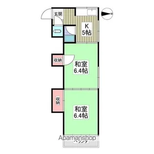 プチフィールド大間野2号棟【2階】の間取り