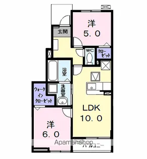 ウイングKⅦ【1階】の間取り