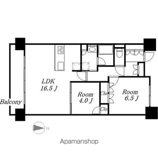 ザ・プラセシオン名古屋駅【9階】の間取り