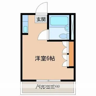 コーポ一の宮【1階】の間取り