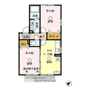 パティオ リラ【2階】の間取り