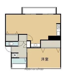 ハイツ亀山【202号室】の間取り