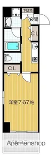 プレジール靱公園【504号室号室】の間取り