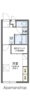 レオパレス栗生Ⅱ【101号室】の間取り