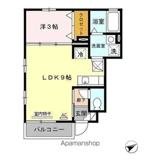 ルミエール AB【1階】の間取り