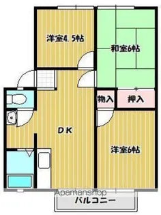 パナハイツドリーム坂出 A棟【2階】の間取り