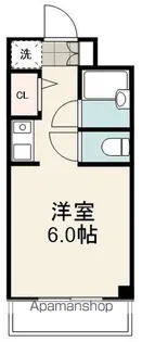 ラフィーネ亀山【204号室】の間取り