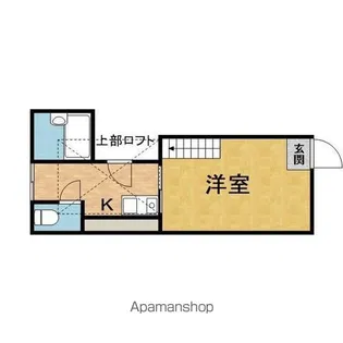 シャトーイン蛍池Ⅰ【1階】の間取り