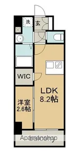 LIVEFLAT千種WEST【6階】の間取り