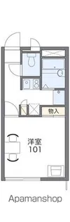 レオパレスCOMPAL【107号室】の間取り