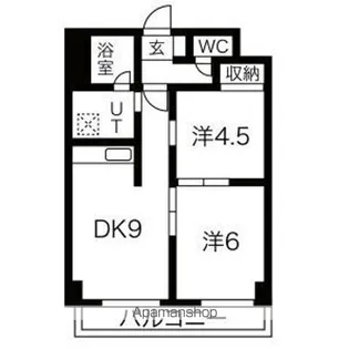 コート大谷地【27号室】の間取り