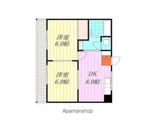 ヴィラ・アンソレイエ朝生田【301号室】の間取り