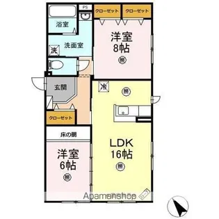 コートロティ【1階】の間取り