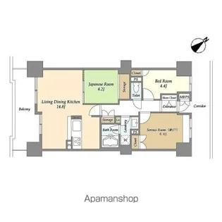 アマックス横浜【5階】の間取り