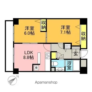 プロスペクト西巣鴨【8階】の間取り