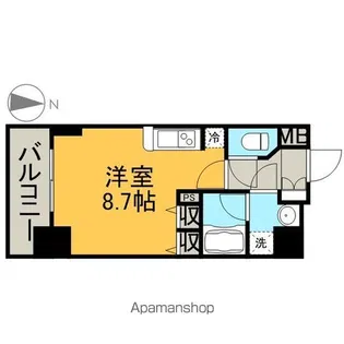 APEX名古屋栄PREMIERLIFE(プレミアライフ)【702号室】の間取り