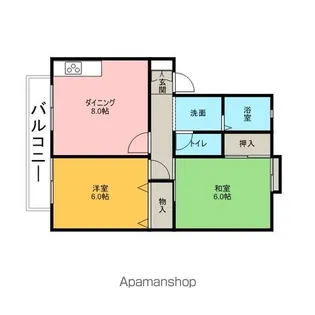 ラフィネート葛城【2階】の間取り