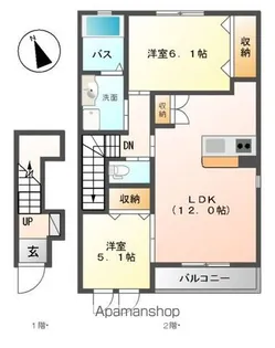 DOLCE(ドルチェ)【2階】の間取り