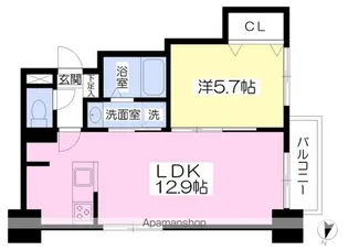 グラードエルヴィータ円山【4階】の間取り