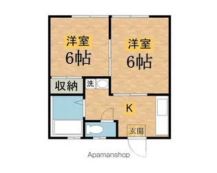 コーポからまつ【1階】の間取り