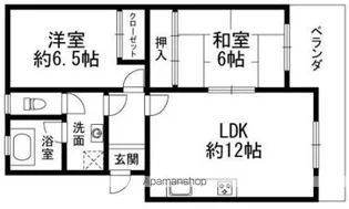 パークハイツ野間【302号室】の間取り
