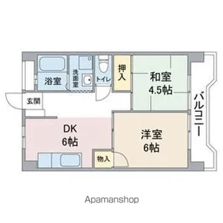 パールハイツ【4階】の間取り