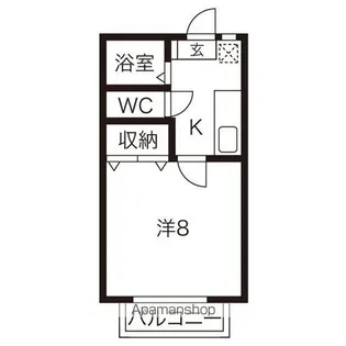 LAPIS RURI(ラピス ルリ)【1階】の間取り