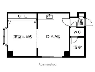 シティハウス南7条【4階】の間取り