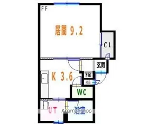 真栄5・2ハイツ【1階】の間取り