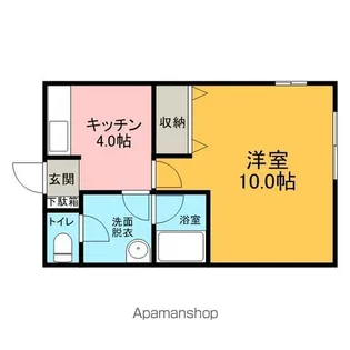 ラ・セゾンみよしB【202号室】の間取り