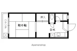 コーポ鳳瑞【406号室】の間取り
