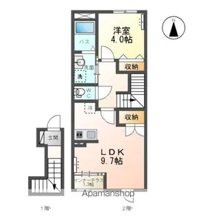 ヴァンベール六番館【2階】の間取り