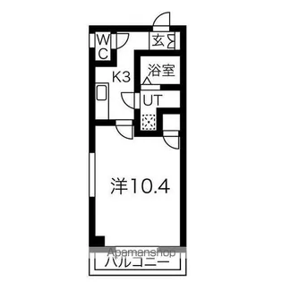 カーサ志賀本通【103号室】の間取り