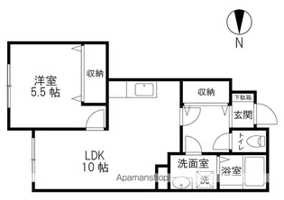 エクセレントプレイスⅠ【1階】の間取り