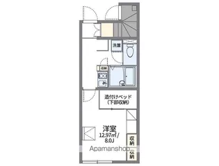 レオパレスDEAREST【1階】の間取り
