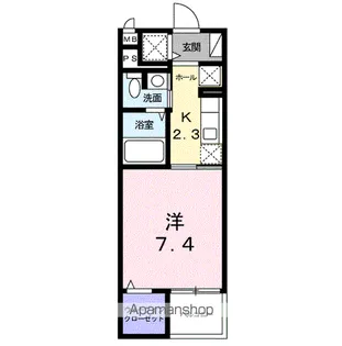 東京都小平市美園町2丁目【マンション】の間取り