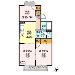 サニーコート国分寺台【2階】の間取り