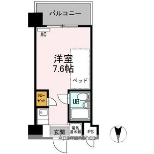 ベルハウス【4階】の間取り