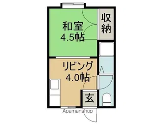 スリーウェイブ【106号室】の間取り