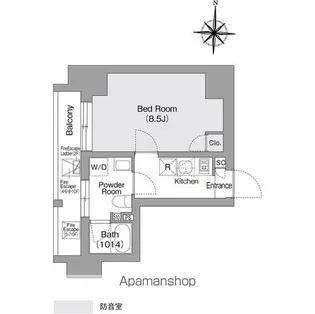 コンフォリア・リヴ森下MUTIO【6階】の間取り