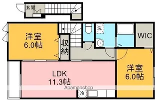 セレソル【2階】の間取り