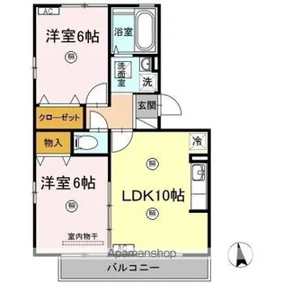 セントラル・メゾン A棟【2階】の間取り