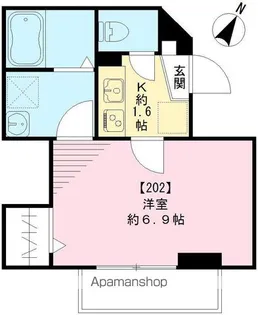 パナーノ北千住【202号室号室】の間取り