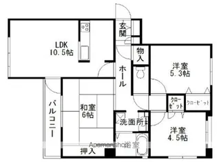 モントーレ大濠【2階】の間取り