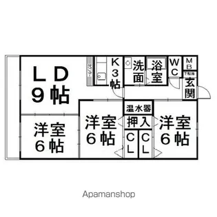 フェイマスKITAMI3番館【305号室】の間取り