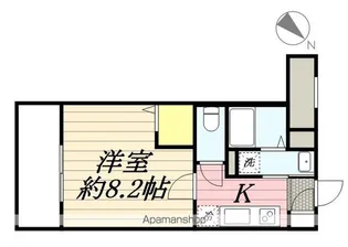 クラルテラセ新宿富久【1階】の間取り